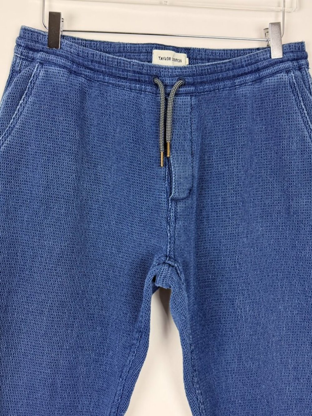 Taylor Stitch Après Pant in Washed Indigo Sashiko Men's Size L Casual Travel - Picture 3 of 13